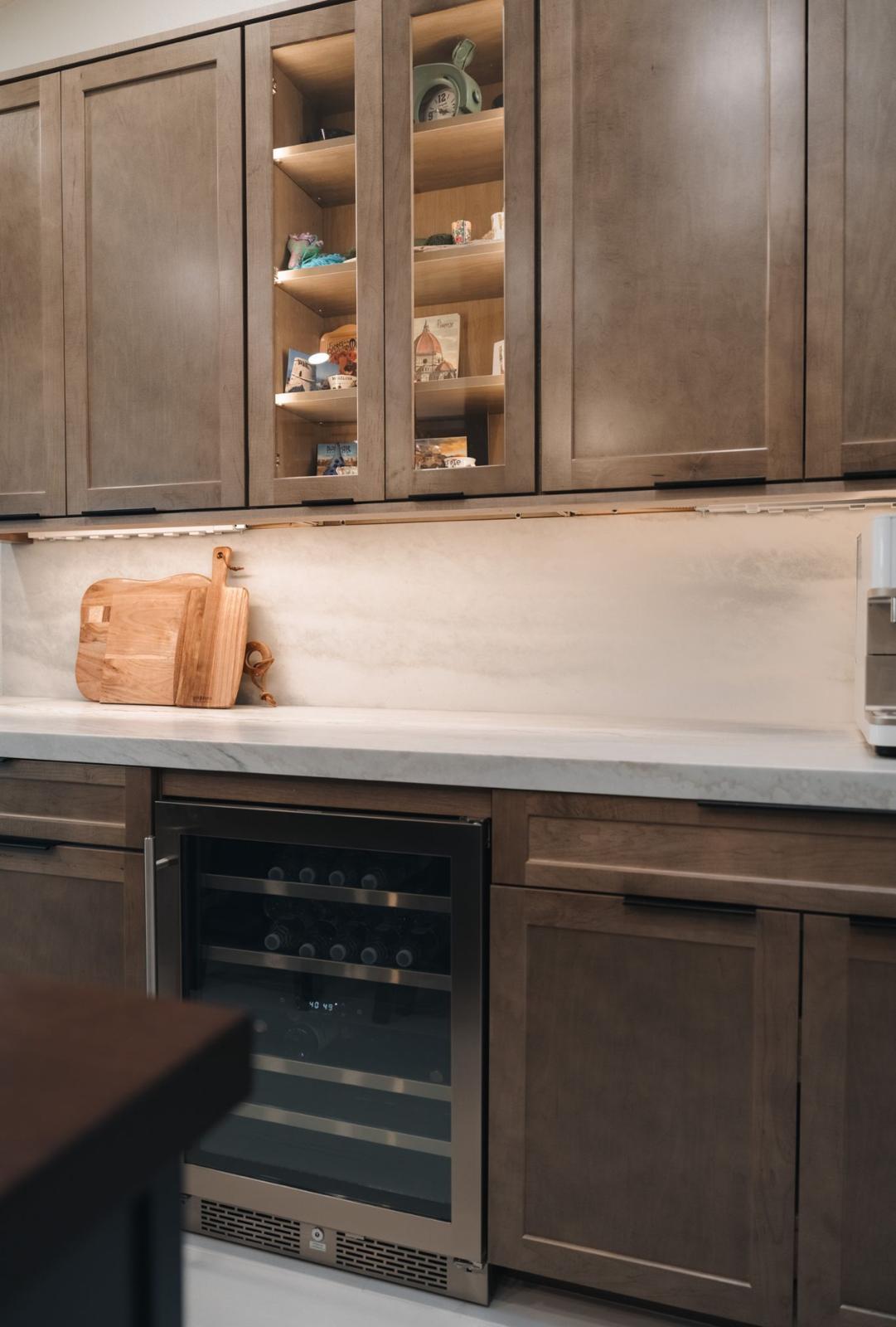 Custom kitchen cabinetry detail